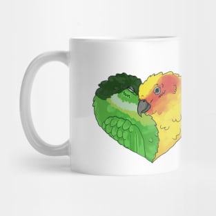 Tweet-Hearts, Birds in Love Design, Conures Mug